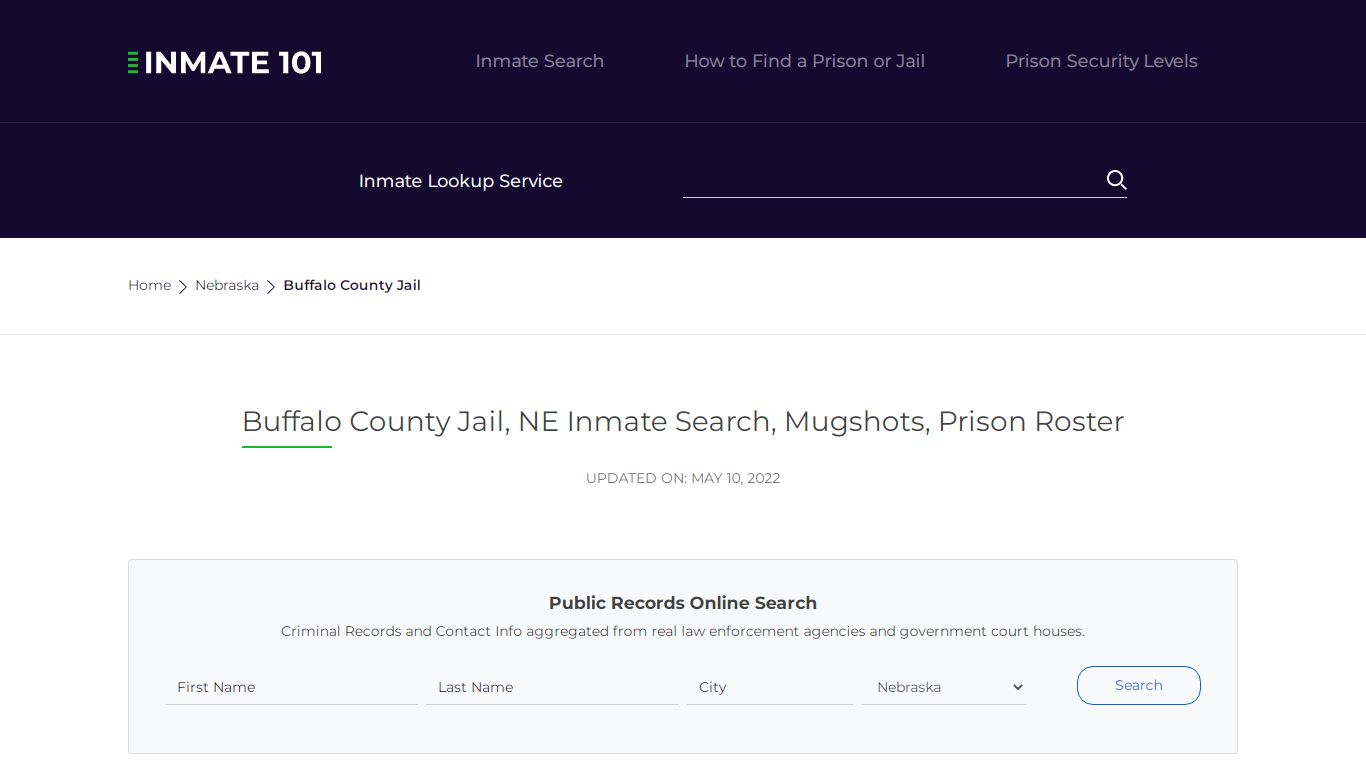 Buffalo County Jail, NE Inmate Search, Mugshots, Prison ...